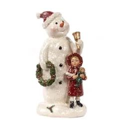 Glitter Ice Snowman with Girl S 30103