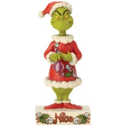 Jim Shore 6002068 Two-sided Naughty/Nice Grinch Figurine