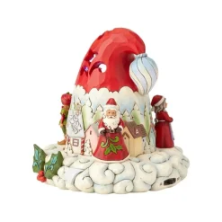 Jim Shore Hats Off to Christmas Magic (Lighted Santa Hat) 4060107