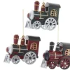 Kurt Adler D3719 Blow Mold Locomotive Ornament3 Assorted