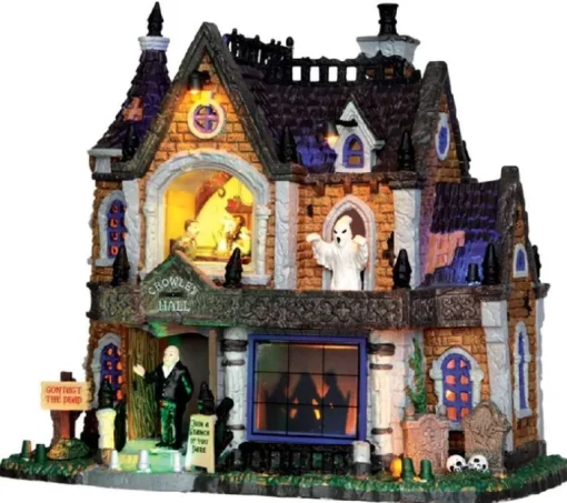 Lemax Crowley Hall, With 4.5V Adaptor 35552 Lemax Spooky Town
