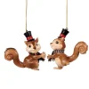 Sir Squirrel Ornament 2 Assorted B 96055